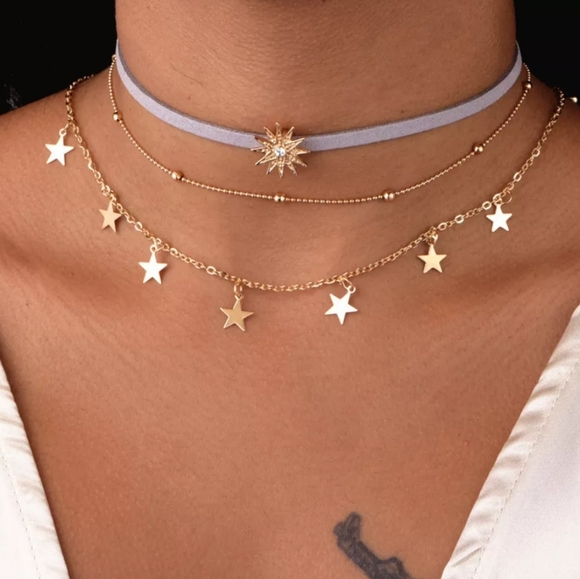 Nikkiwallflower Jewelry - *Caroline* Layered Choker